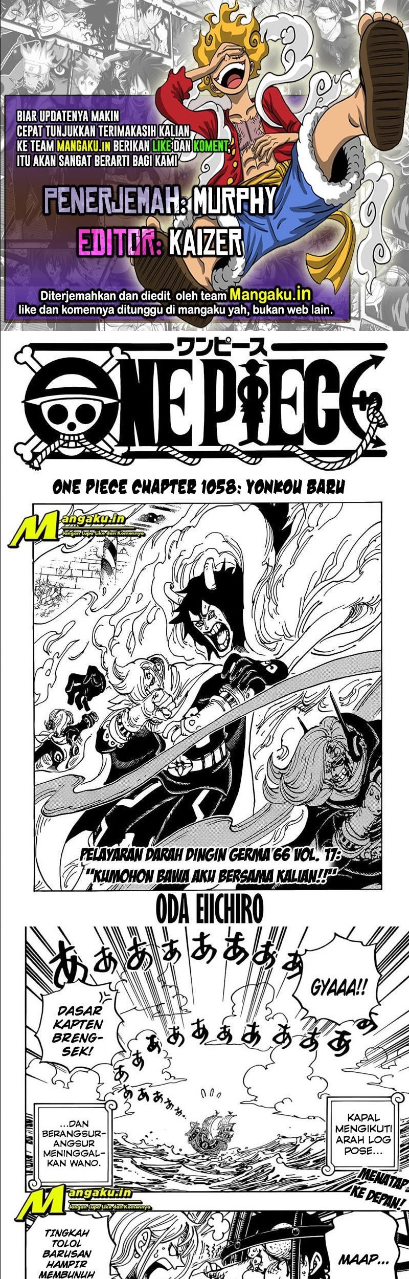 One Piece Chapter 1058 Hq - 55