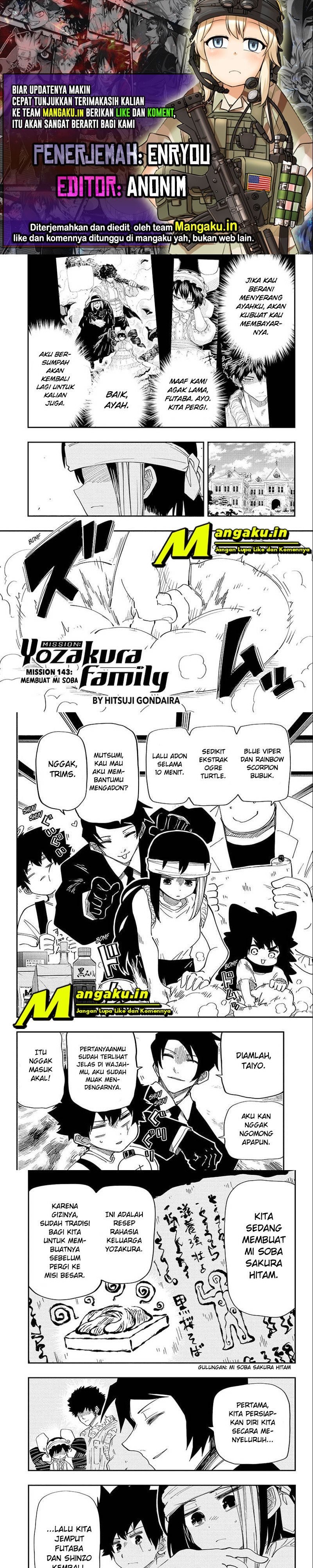 Mission: Yozakura Family Chapter 143 - 43